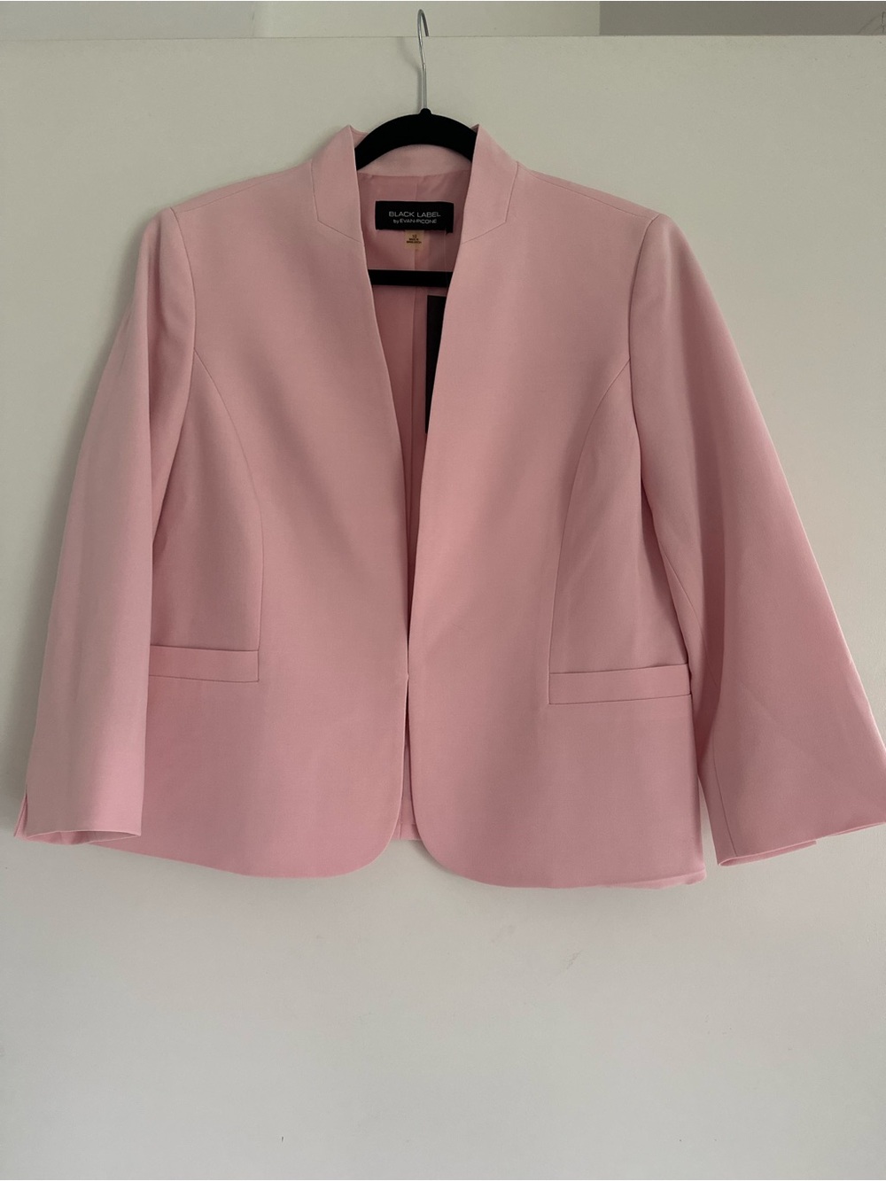 Black Label Pink Open-Front Blazer